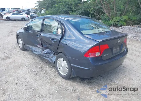 2007 Honda Civic Hybrid z USA, uszkodzony, nr VIN JHMFA36277S025833